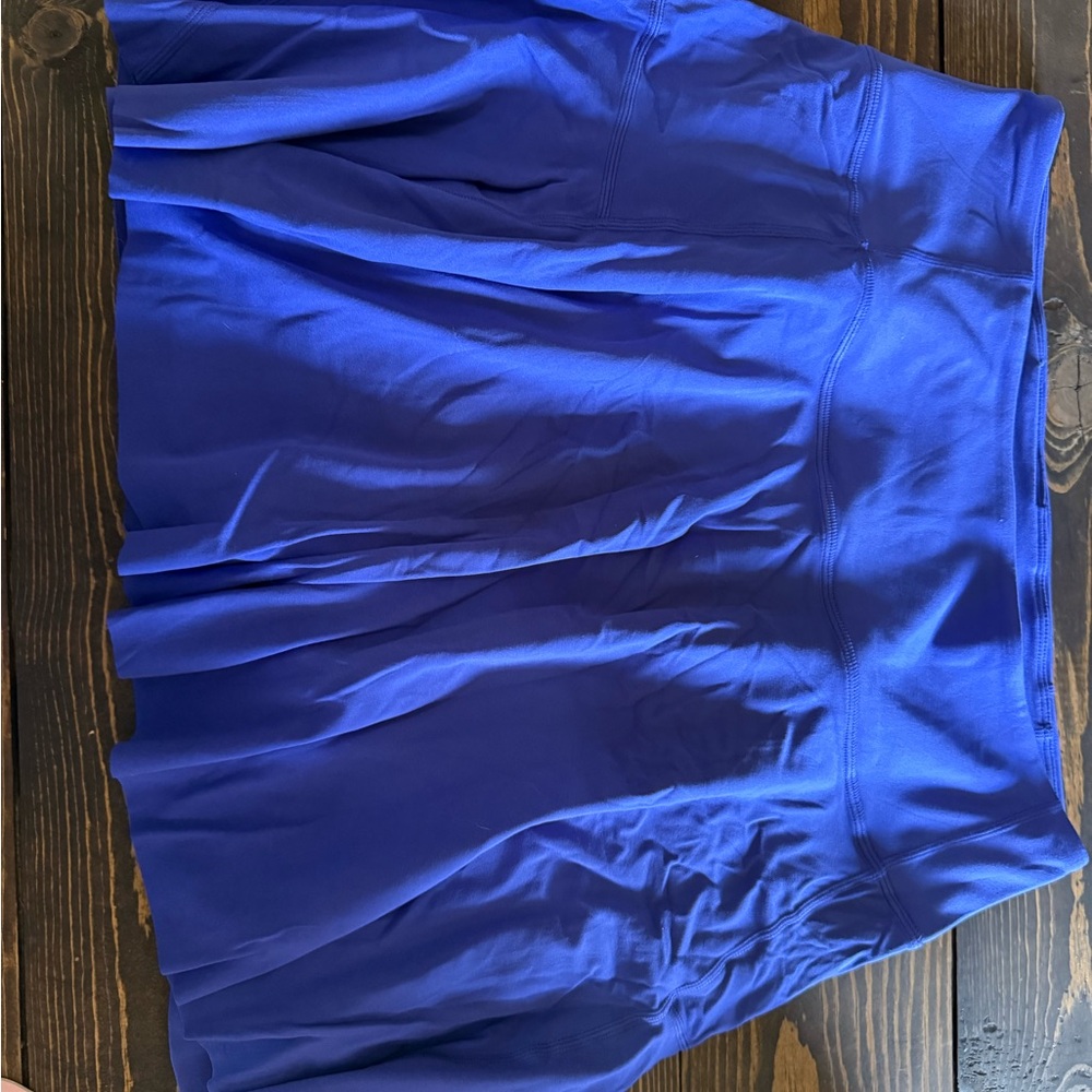 Chic Blue Circle Skater Skirt